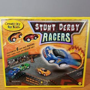 Creativity For Kids Stunt Derby Racers Pull Back Race Cars - NEW